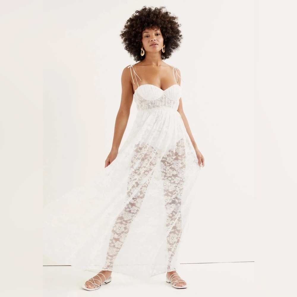 For Love & Lemons Lorena Maxi Dress NWT